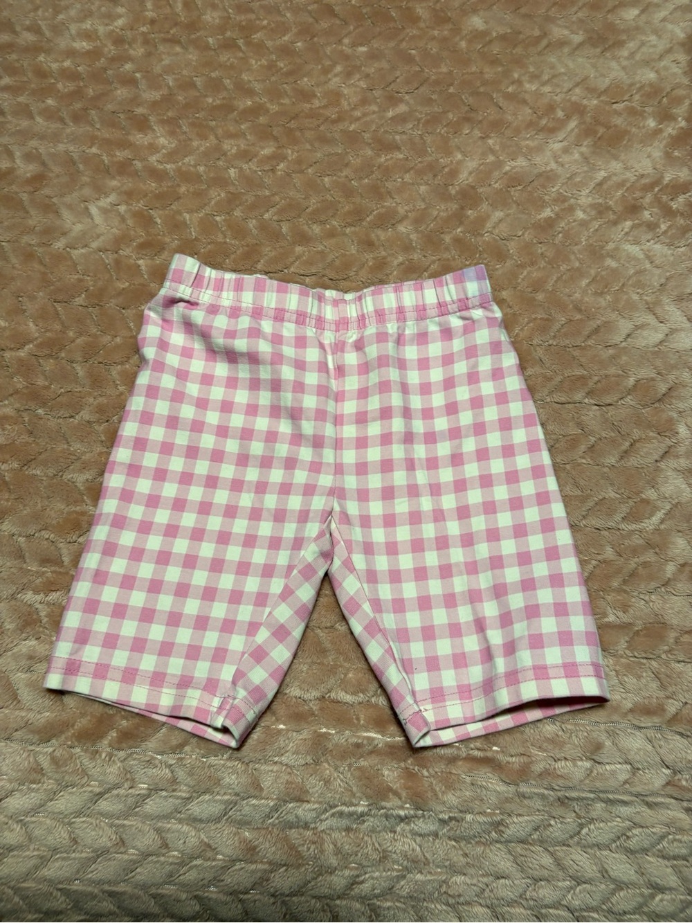 Hanna Andersson Pink and White Gingham Kids Shorts